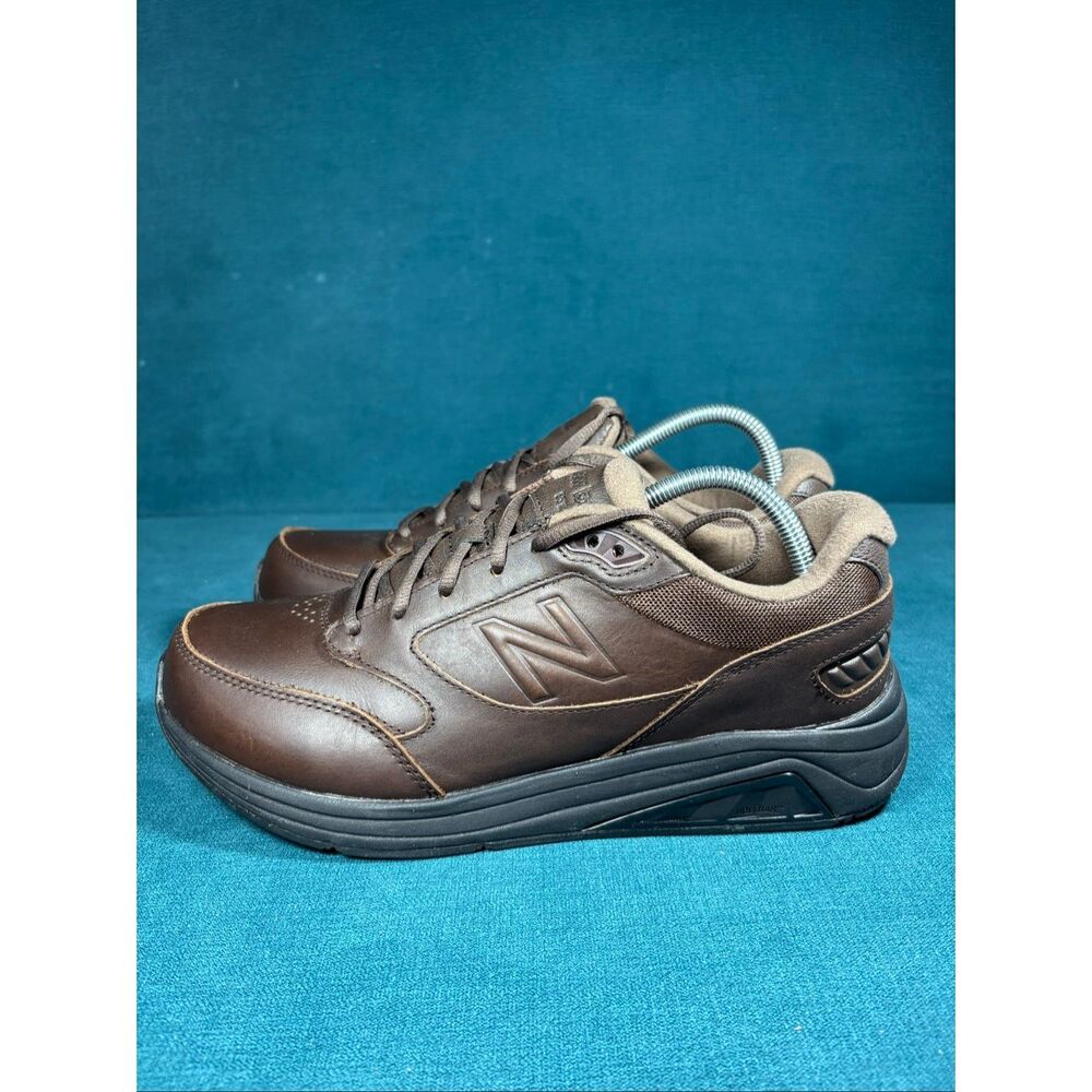 New Balance 928v3 Brown Leather Walking Shoes Men’s 8 2E Wide MW928BR3 Comfort